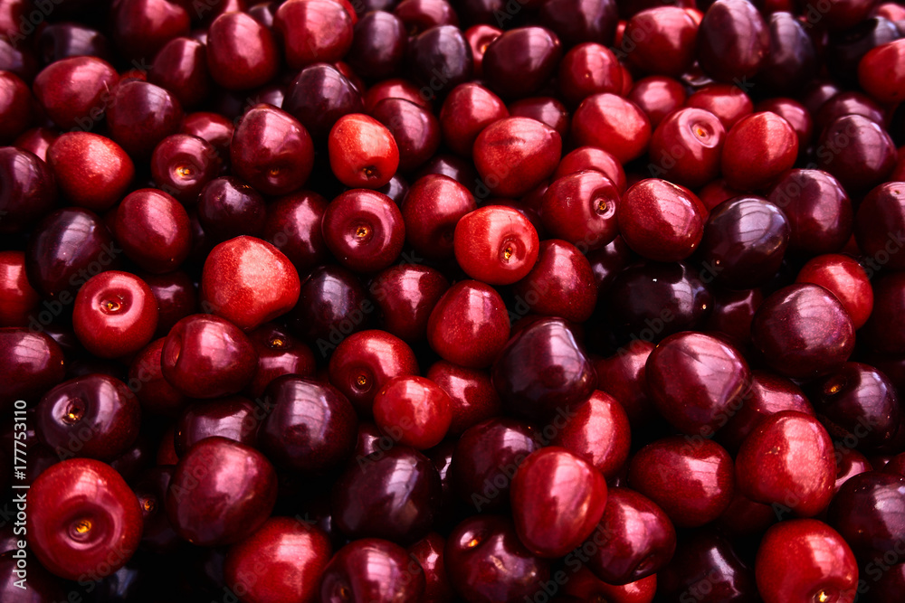 Cherries background. Sweet red cherries Cherries background. Sweet red cherries