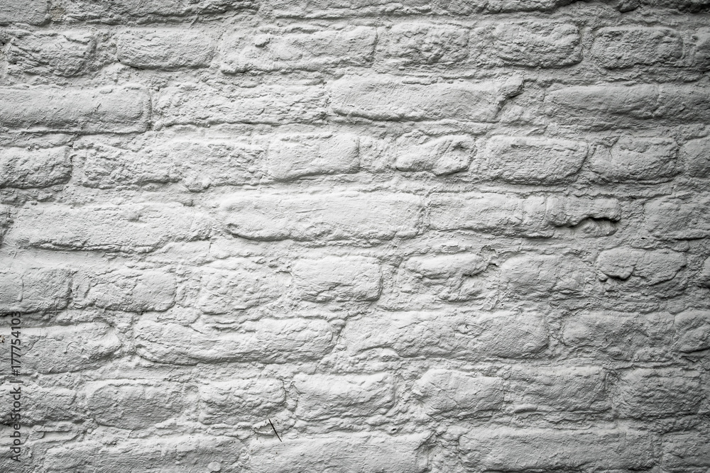 White brick wall. photo background texture