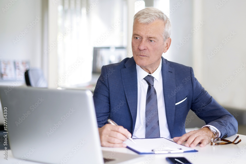 Financial advisor at work Financial advisor at work