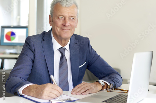 Financial advisor at work photo