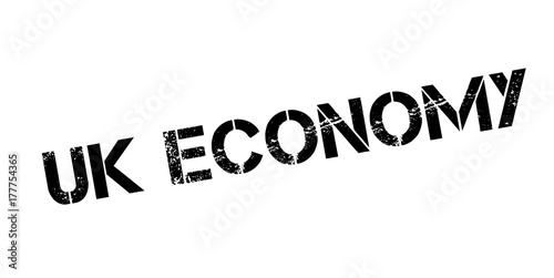 UK Economy rubber stamp. Grunge design with dust scratches. Effects can be easily removed for a clean, crisp look. Color is easily changed.