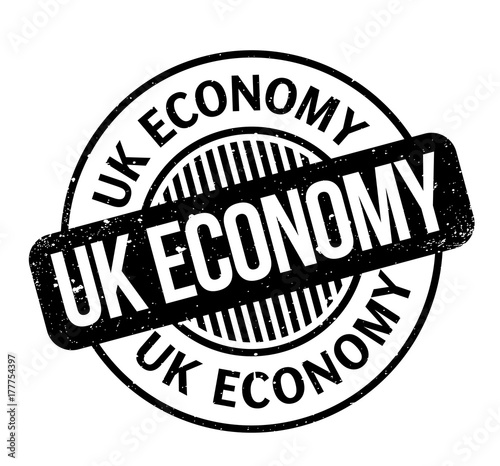 UK Economy rubber stamp. Grunge design with dust scratches. Effects can be easily removed for a clean, crisp look. Color is easily changed.