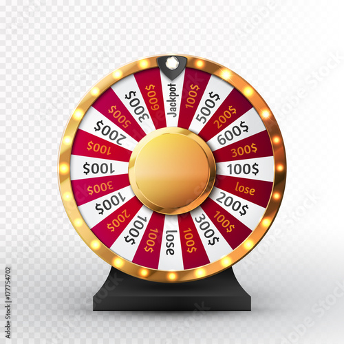 Colorful wheel of luck or fortune infographic. Vector