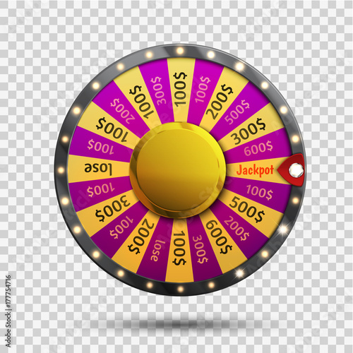 Colorful wheel of luck or fortune infographic. Vector