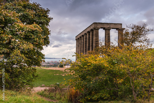 Calton Hill National Monument / Calton Hill in central Edinburgh, offers great views of the city skyline and has several iconic monuments