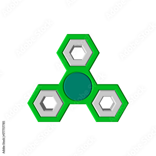 Hand fidget spinner.Isolate...