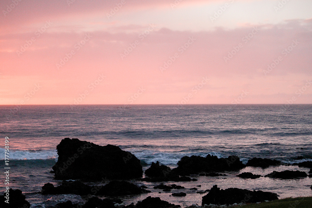 Fototapeta premium Hawaiian sunset