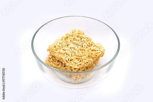 Instant noodles on the white background, Instant noodles isolate