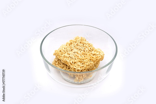 Instant noodles on the white background, Instant noodles isolate