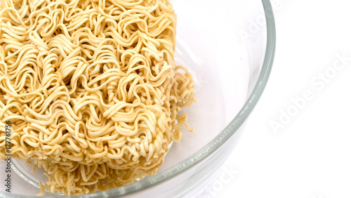 Instant noodles on the white background, Instant noodles isolate