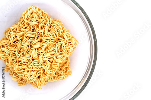 Instant noodles on the white background, Instant noodles isolate