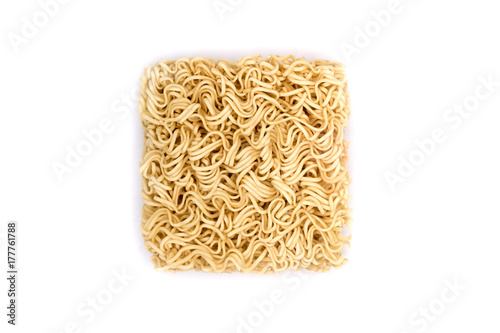 Instant noodles on the white background, Instant noodles isolate