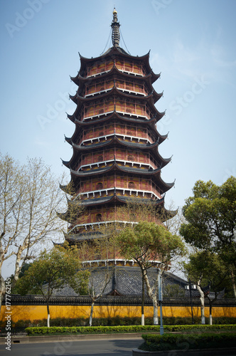 North temple pagoda in Suzhou China photo