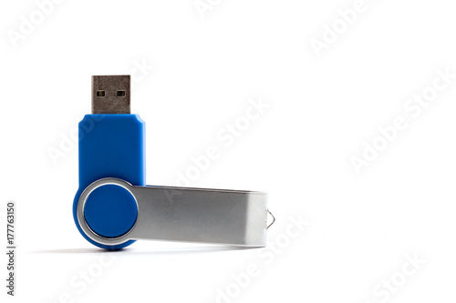 Usb flash card isolated on white background