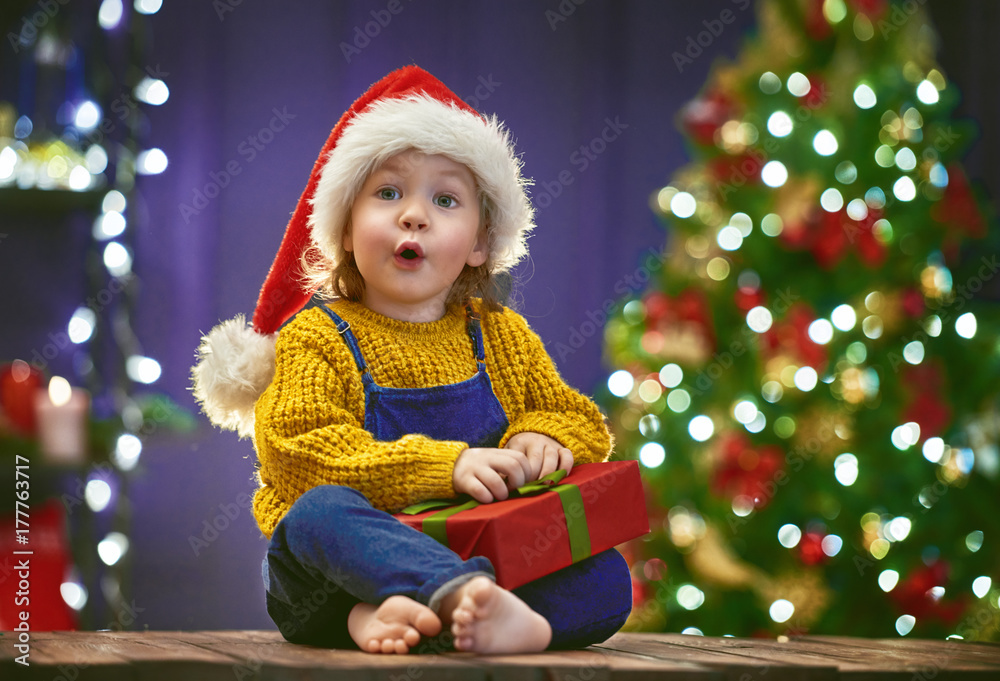 girl with present girl with present