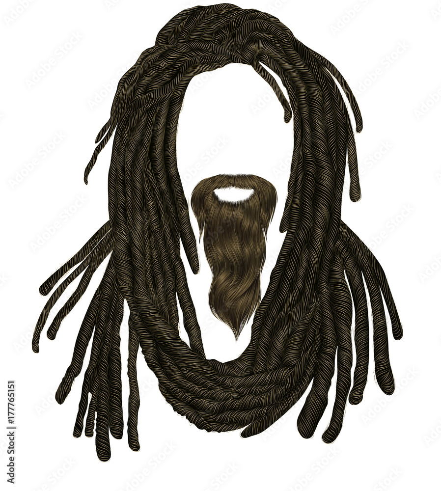Indian sadhu hairstyle With   avatar. Stock  Vector | Adobe Stock