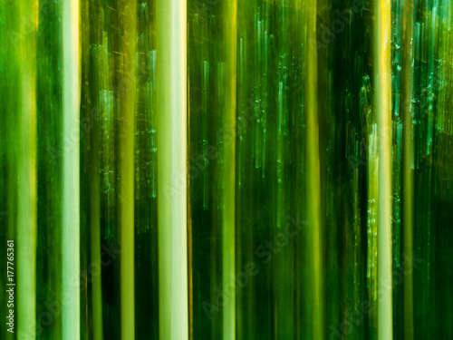 Forest - abstract impressionist blurry background  created using panning technique