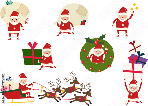 サンタクロース　クリスマスのイメージ