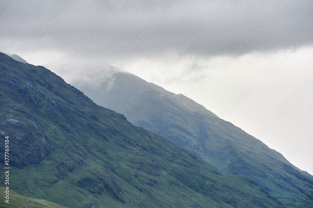 Clouds and mountains in Scotland Clouds and mountains in Scotland
