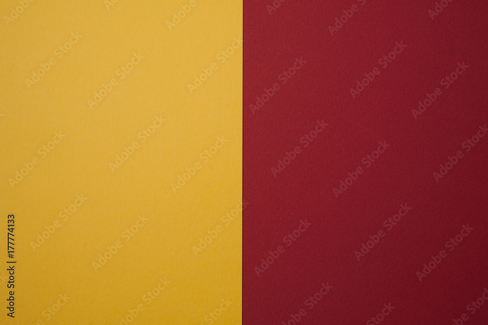 red and yellow color paper texture for background
