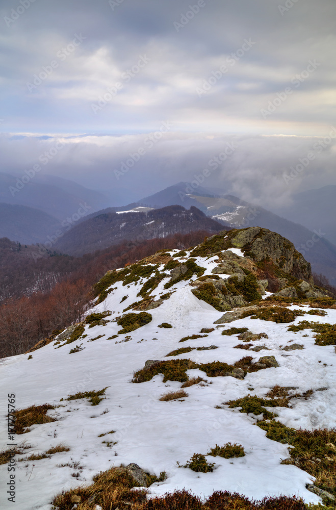Beautiful winter mountain landscape Beautiful winter mountain landscape
