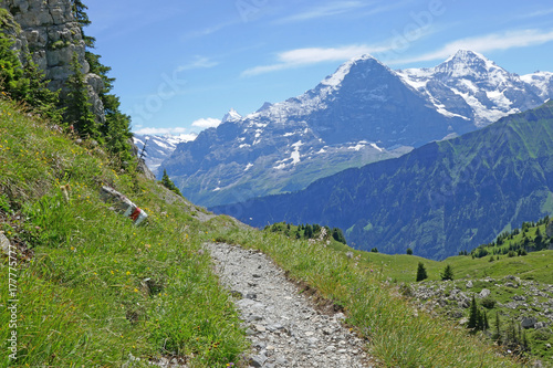 alpen: eiger, berner oberland, schweiz 
