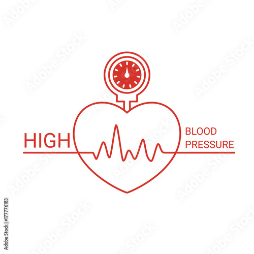 High blood pressure icon