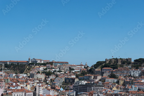 Aerial view of Lisbon  Portugal.