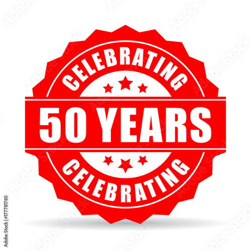 50 years celebrating vector star