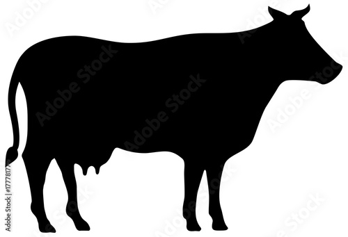 Cow vector silhouette