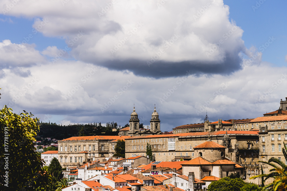 Clouds over Santiago de Compostela