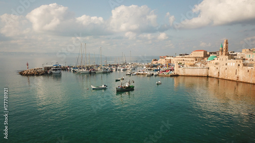 A fishing village by the Mediterranean sea