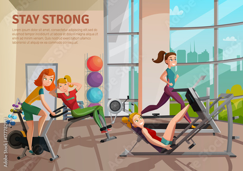 Exercise Room Illustration