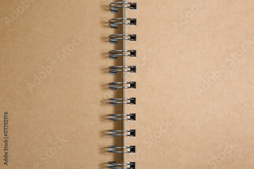 open blank spiral notepad