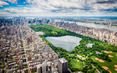 Canvas schilderij Central Park Wandelpaden door Central Park New York  © AntonioLopez