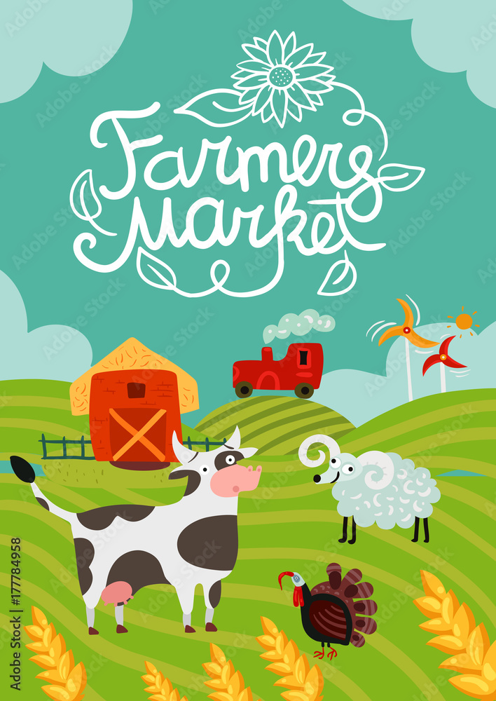 Farmers Market Poster Farmers Market Poster