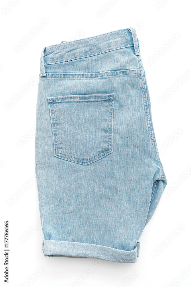 short jeans pants isolated short jeans pants isolated