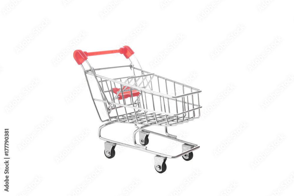 Empty Shopping cart isolated on white background. Empty Shopping cart isolated on white background.