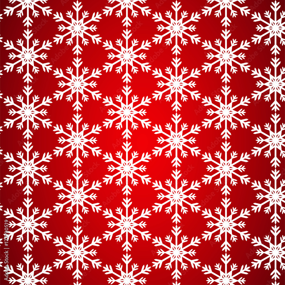 Pattern without seam from white snowflake Pattern without seam from white snowflake