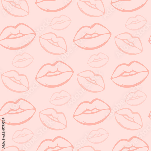 Pink Lips Pattern