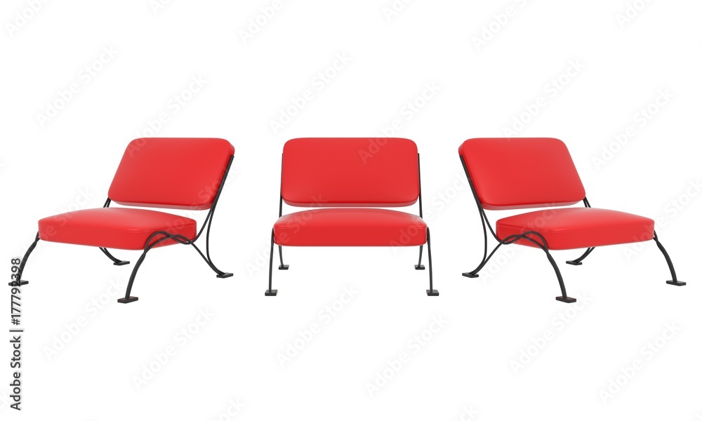 Obraz premium Vintage chair isolate white background for graphic resource . interior room . 3D rendering