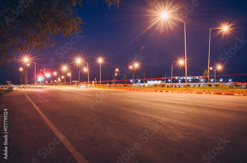 The Lights poles on the highway.