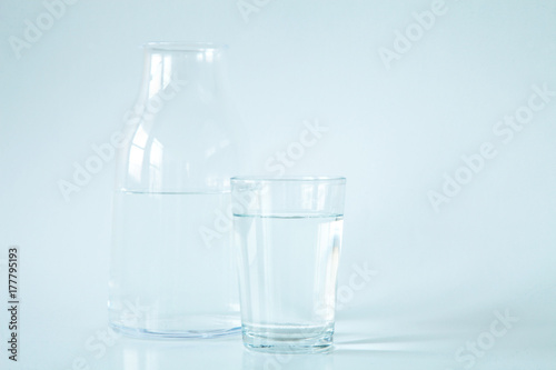 Water isolated on white background