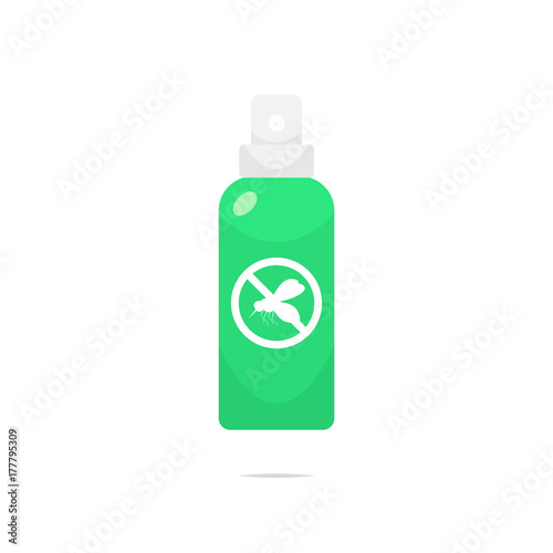 Mosquito repellent spray icon vector