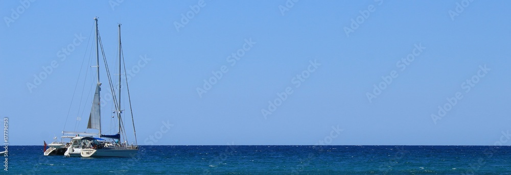 Boote im freien Meer