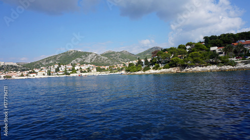 amazing natural coast of hvar island in croatia