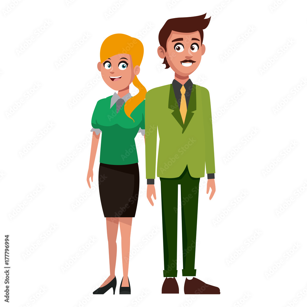 Teachers teamwork couple icon vector illustration graphic design Teachers teamwork couple icon vector illustration graphic design
