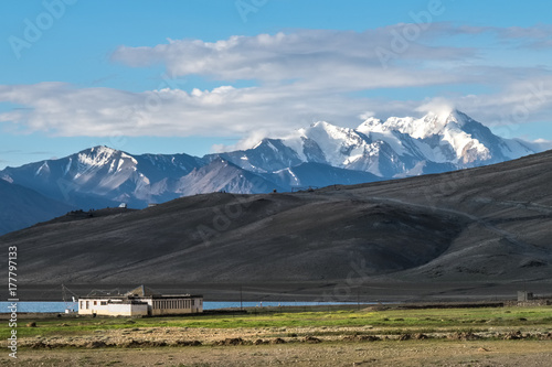 Landscape around Tso Moriri Lake in Ladakh  India 