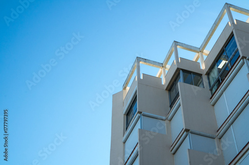 Obraz na plátne Architectural details of a contemporary minimalist building