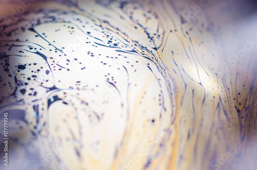 Beautiful psychedelic abstractions in soap foam